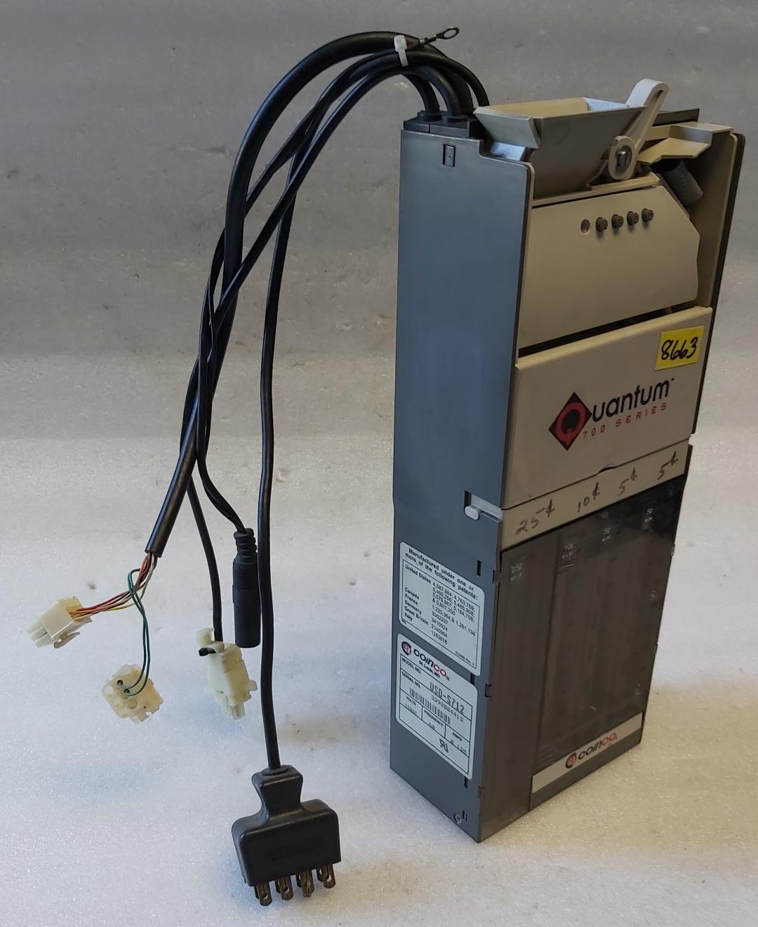 COINCO QUANTUM 700 Series USD-712 Coin Mech Acceptor Changer (8663 ...