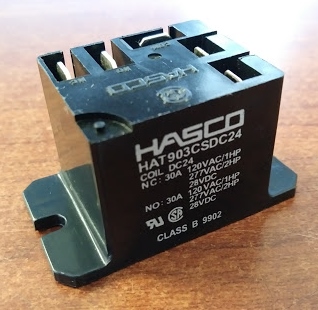 HASCO HAT903CSDC24 ELECTROMECHANICAL RELAY SPDT 40A OPEN 30A CLOSED 24VDC NEW 