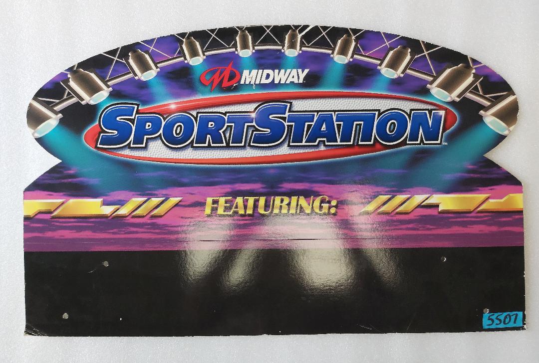 MIDWAY STATION Arcade Machine Game Overhead Header CARDBOARD #5507 for sale | COIN-OP PARTS ETC | Arcade | Pinball |