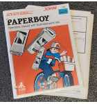 ATARI PAPERBOY Arcade Game OPERATOR'S MANUAL with ILLUSTRATED PARTS LISTS #6613  