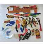 BALLY BLACK ROSE Pinball Machine INCOMPLETE PLASTIC Set #9603 