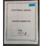 BALLY CRATER RAIDER U.R. Arcade Game Electrical Manual / Schematic #6520  