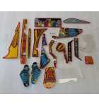 BALLY DOCTOR WHO Pinball Machine INCOMPLETE PLASTIC Set #9633 