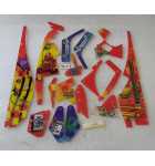 BALLY Indianapolis 500 Pinball Machine INCOMPLETE PLASTIC Set #9675 