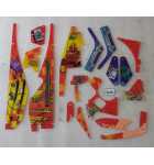 BALLY Indianapolis 500 Pinball Machine INCOMPLETE PLASTIC Set #9686 