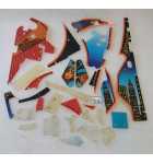 BALLY THE SHADOW Pinball Machine INCOMPLETE PLASTIC Set #9626