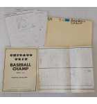 CHICAGO COIN BASEBALL CHAMP Acade Game Parts Catalog & Schematics #6263 
