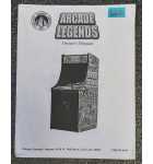 CHICAGO GAMING ARCADE LEGENDS Arcade Game OWNER'S MANUAL #6610 