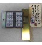 CRANE NATIONAL SHOPPERTRON 430 Vending Machine SERVICE KEYPAD w BRACKET (2419) 