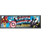 DATA EAST CAPTAIN AMERICA AND THE AVENGERS Arcade Game Overhead Header #6900