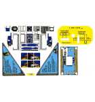 DATA EAST STAR WARS Pinball Machine Game DECAL Set ##820-6090-00 (5495)