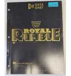DATA EAST WWF ROYAL RUMBLE Pinball Game MANUAL #6594 