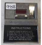 DIXIE NARCO EARLY 360/368/501 METAL COIN INSERT RETURN BEZEL #9758 