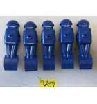 DYNAMO SOCCER FOOSBALL Arcade Game BLUE REPLACEMENT MAN Lot of 5 #9259 