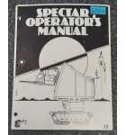 EXIDY SPECTAR Arcade Game Operator's Manual #6483 
