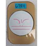 GOTTLIEB MARIO ANDRETTI Pinball Machine Promo Plastic Speaker Cutout (Coaster) #6784  