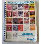 GOTTLIEB Pinball Machine Game 1992 Parts Catalog #8988