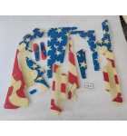 GOTTLIEB ROCKY Pinball Machine INCOMPLETE PLASTIC Set #9613