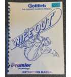 GOTTLIEB WIPE OUT Pinball Game INSTRUCTION MANUAL #6581