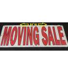 HUGE MOVING SALE VINYL BANNER SIGN with GROMMETS  