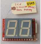 ICE 2 MINUTE DRILL Arcade Game BACK DISPLAY Board #FB2035 (8593)