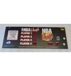 ICE NBA HOOPS Arcade Game Plexiglass MARQUEE HEADER #8970 