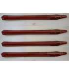 JERSEY JACK GUNS 'N ROSES Pinball Machine SET of 4 RED LEGS #10001 