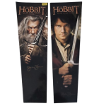 JJP THE HOBBIT Pinball Backbox Head DECAL Set LEFT #61-006003-00 & RIGHT Side #61-6004-00 - SIGNED (9383)