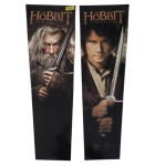 JJP THE HOBBIT Pinball Backbox Head DECAL Set LEFT #61-006003-00 & RIGHT Side #61-6004-00 - SIGNED (9384) 