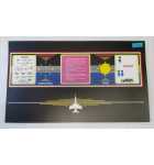 KONAMI TIME PILOT Arcade Machine Game Lexan Control Panel Overlay #5582 for sale  