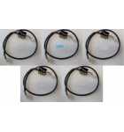MARS Single Price Bill Acceptor Harness with 2 Pin Connector #6201 - Lot of 5