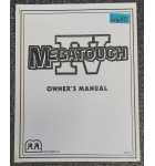MERIT MEGATOUGH IV Arcade Game OWNER'S MANUAL #6688 