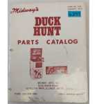 MIDWAY DUCK HUNT Arcade Game Parts Catalog #6297 