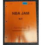 MIDWAY NBA JAM Arcade Game KIT OPERATIONS MANUAL #6802  