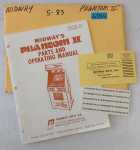 MIDWAY PHANTOM II Arcade Game Parts & Operating Manual #6354  