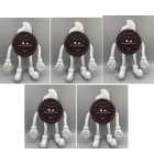 NABISCO OREO Cookie Man Character 4.5 in Flexible PVC Bendable Advertising Promo Item 