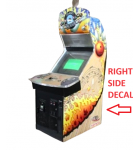 NAMCO ROCKIN' BOWL-O-RAMA Arcade -LEFT & RIGHT SIDE CABINET DECAL SET 