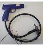 NAMCO TIME CRISIS 1, II, 3 / POINT BLANK 1 & 2 Arcade Game HAPP VERSION GUN w CABLE (2373) 