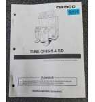NAMCO TIME CRISIS 4 SD Arcade Game OPERATION Manual #8058 