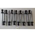 NATIONAL 222 Cigarette Vending Machine BLACK TIP PULL HANDLES - 7 1/8 in - Lot of 14 #9919