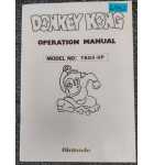 NINTENDO DONKEY KONG Arcade Game Operation Manual #6392  