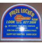 SEGA PRIZE LOCKER Redemption Game PLEXIGLASS Header (1260) 