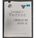 RAW THRILLS TARGET TERROR Arcade Game OPERATOR'S Manual #6839 