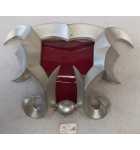 ROCK-OLA or WURLITZER Jukebox TOP CENTER PLASTIC w RED FILM (2134) 