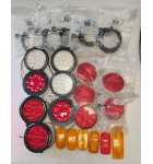 Round Trailer Lights, Brake Turn Signal Tail Lights Lot #9819 