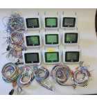 SACOA CASHLESS SYSTEM CARD READERS #DR495-SW - Lot of 9 - #6969 - "AS IS" - from RECENTLY CLOSED ARCADE