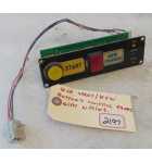 SEGA Arcade Game START/VIEW BUTTON CONTROL PANEL w WIRING (2197) 