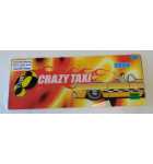 SEGA CRAZY TAXI Arcade Machine Game Overhead Header PLEXIGLASS #5585 for sale