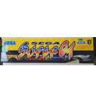 SEGA SUPER GT Arcade Game PLEXIGLASS Overhead Header (6533)