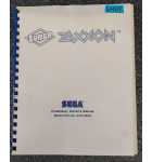 SEGA SUPER ZAXXON Arcade Game Preliminary Owner's Manual #6489 